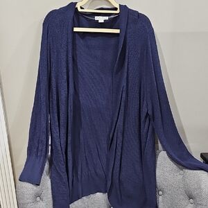 Ava & Viv Navy Cardigan Size 3x